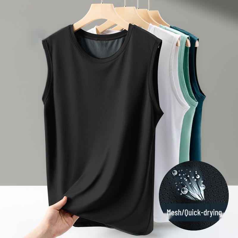 Men's Mesh Sleeveless Sports Vest for Running and Hiking