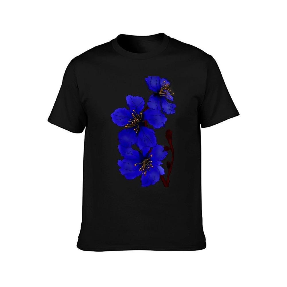 

Electric Blue Magnolia T-Shirt High Quality Durable women T-Shirt 6XL