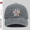 Pc Cute Flower Paw Print Baseball Cap  Unisex Adjustable Lightweight Polyester Embossed And Printed Ideal For Outdoor Act