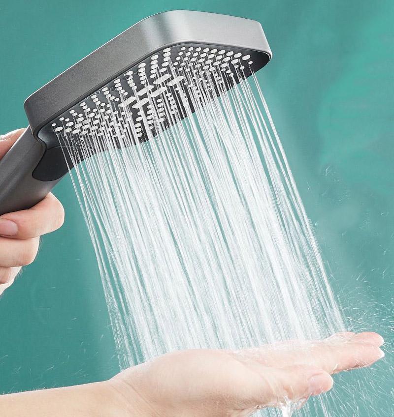 Pressurized Square Shower Head Household Bath Pressurized Shower Head Flower