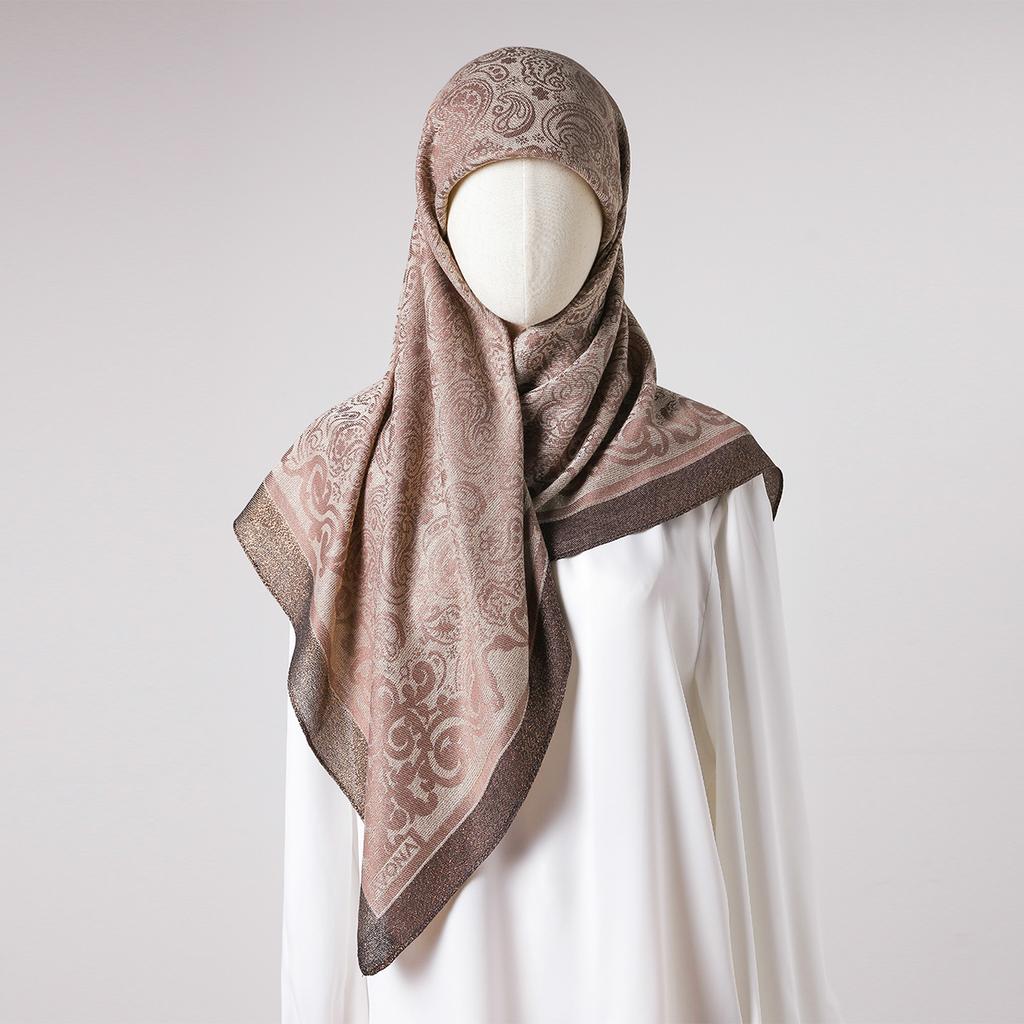 New Fashion High Quality Wrap Floral Printed Chiffon Scarf For Muslim Womem Square Hijab Fashion Ladies Elegant Scarves Wraps