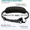 Heavy Duty Hands Free Dog Leash with Waist Belt & Zipper Pouch, Shock Absorbing Bungee Reflective Leash for Small Medium Large