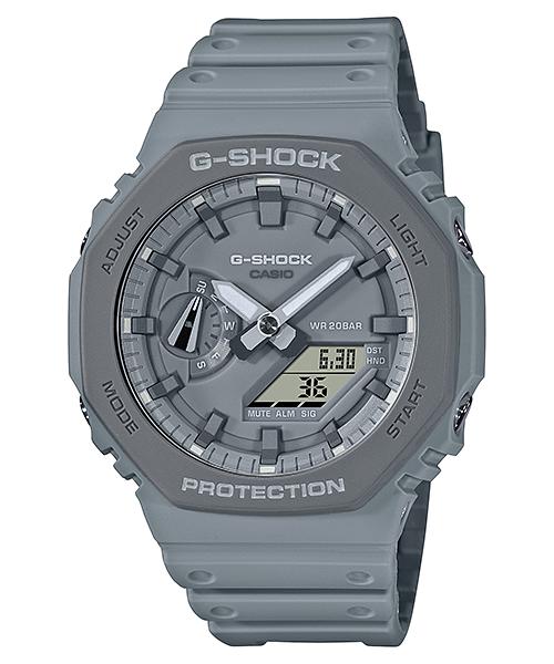 

Casio G-SHOCK Men s Resin 200M Water Resistant Analog Shock Resistant Quartz Watch GA-2110ET-8A серый