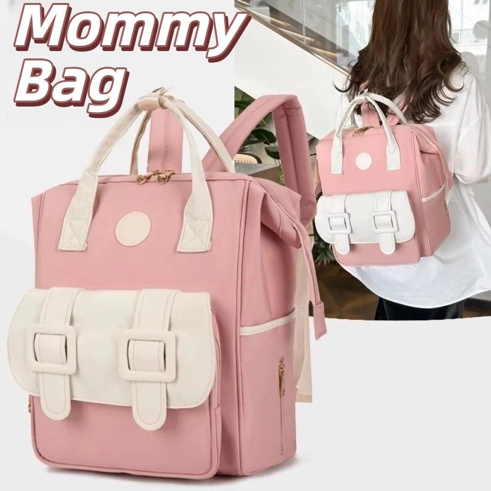 Waterproof Diaper Bag Backpack Korean Style Breastfeeding Bag Travel Backpack  Travel Use