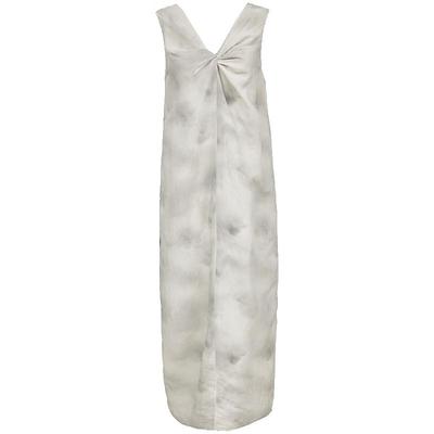 2025 Spring Slit V-Neck Dip-Dye Sleeveless Maxi Dress