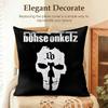 Band B-Bohse Onkelz Cushion Cover Natural Linen Organic Fabric Double-Sided Printing Sofa Home Decor Gift Pillow Case