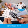 KW triO Metal Single Hole Puncher 1 Hole Paper Punch 8 Sheet Capacity for ID Card PVC Photo Slot and Paper Chipboard Art Project Documents Office Sch