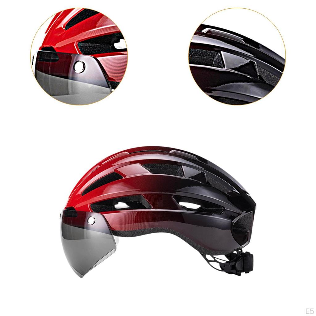 Bike Helmet Bicycle Accessories Detachable Padded Hat with Visor for Road Women Outdoor