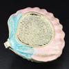 Mini Jewelry Storage Box Inlaid Gem Organizer Shell Shape Portable Alloy Storage Earrings Ring Dresser Home Desktop Decorative