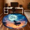 1PC witch broomstick Office Round Area Rug, Under Office Chairs Bedroom Living Room Home Decor,Carpet for Office, -1110225