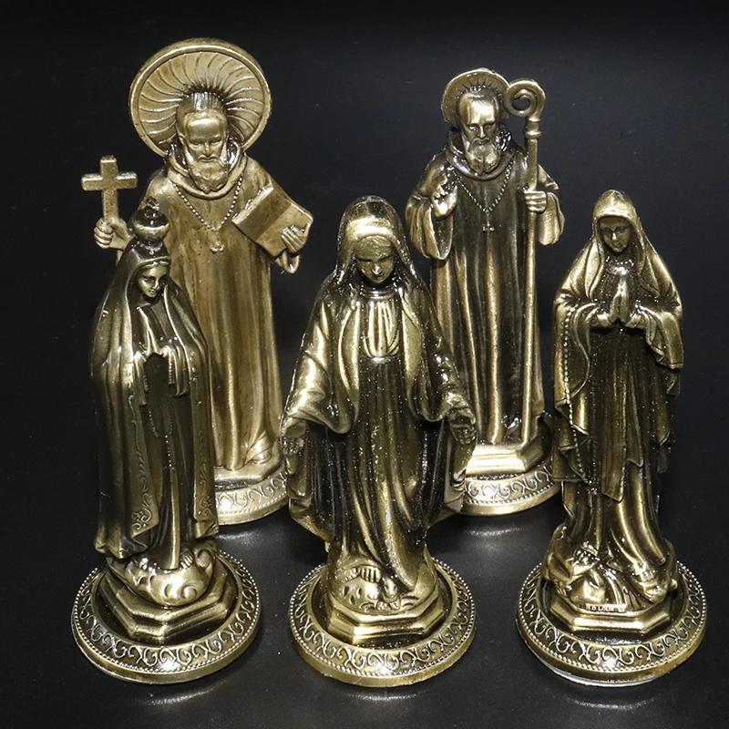 Christian saints church figurine icons decor office home crafts gifts holy family statue imagem de santos catolicas estatuas