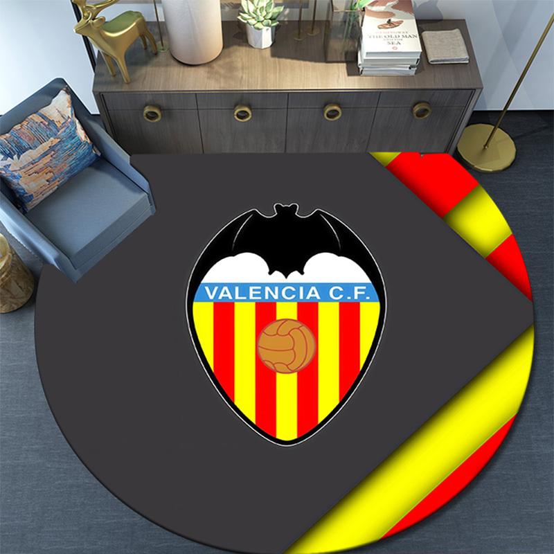 Valencia CF Round Area Rug,Carpet Rug for Living Room Bedroom Sofa Playroom Decor,Non-slip Floor Mat