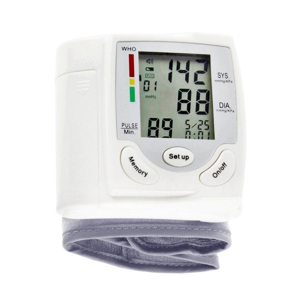 Digital Lcd Automatic Display Wrist Blood Pressure Monitor Heart Beat Rate Pulse