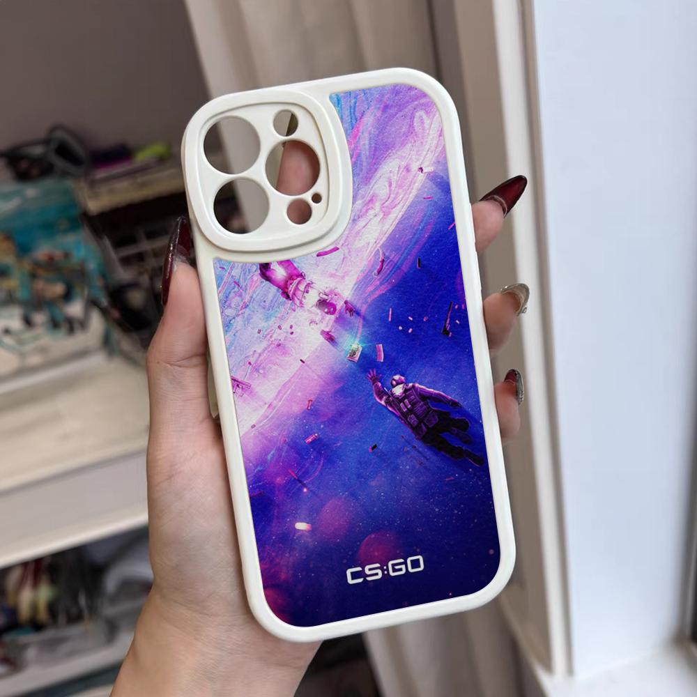 

Game C-Counter-Strike CS2 Phone Case For Iphone 16 15 14 12 13 Pro Max 11 Mini Xs Puls Lambskin Silicone Cover iPhone12 Pro