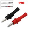 2pcs Alligator Clips Test Clip Clamp Set Red Black Wire Tips 10A 1000V Multimeter Tester Probes for AC DC Power Measurement