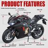 1/9 Honda CBR1000RR Speed Adult Collection Decoration Gifts Motorcycle Diecast Simulation Alloy Model Sound & Light Toy for Boys