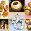 2PCS Stainless Steel Egg Shell Cutter Manual Operation Egg Opener Handheld Egg Breaker  Cooking Tool