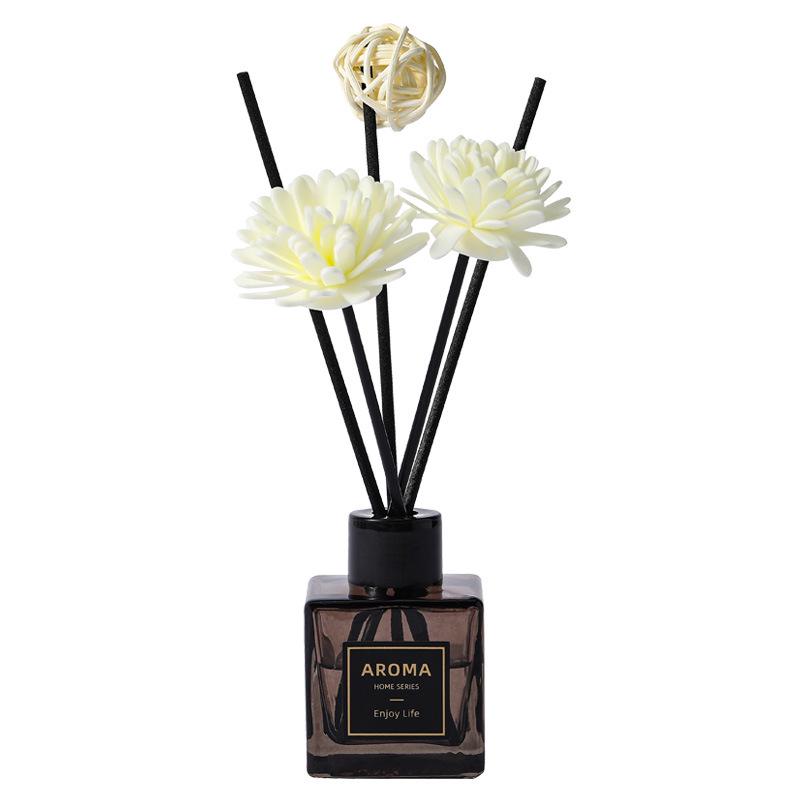 Small Gray Square Flameless Essential Oil Diffuser - Elegant Home Fragrance for Long-lasting Deodorizing and Odor Removal