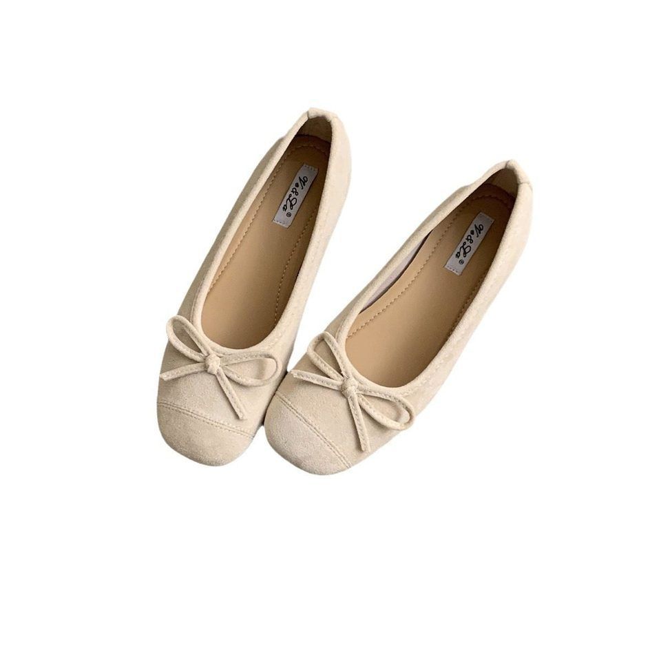 French retro soft-soled single shoes silver women's shoes autumn absolute child ladyshoes evening bow red flats