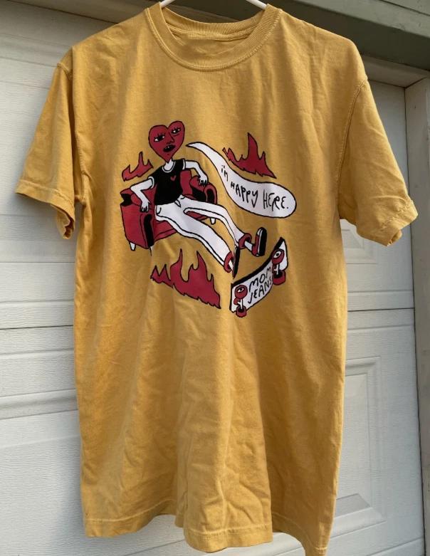 

Mom Jeans Band Gold Color Cotton Size S-5XL Shirt Unisex Fasshion XL