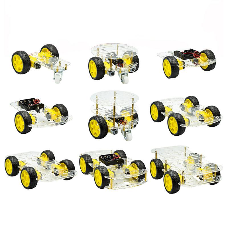Diy Avoidance Tracking Motor Smart Robot Car Chassis Kit With Speed Encoder Battery Box 2Wd 4Wd Module For Uno R3