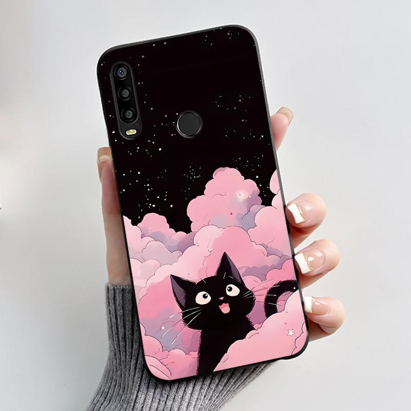 For TCL L10 Pro Case Luxury Cute Love Heart Rabbit Funny Black TPU Soft Silicone Phone Case For TCLL10 Pro Protective Back Cover