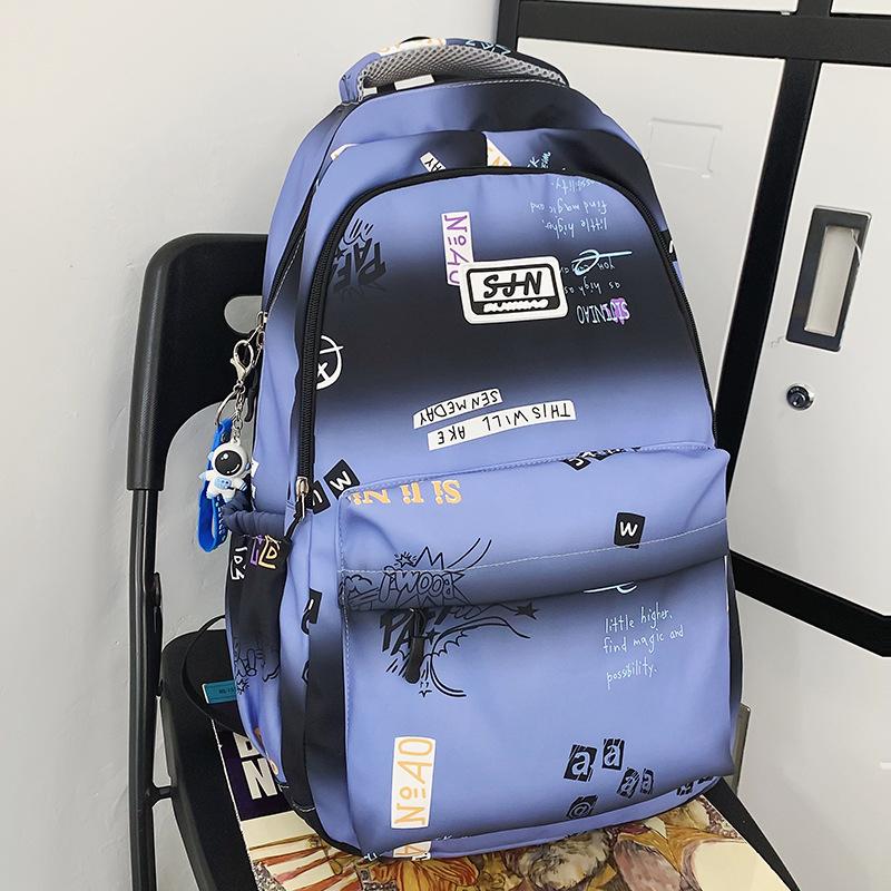 Schoolbag Children Elementary School Girls Junior High School College Students High School Students Large Capacity Printing