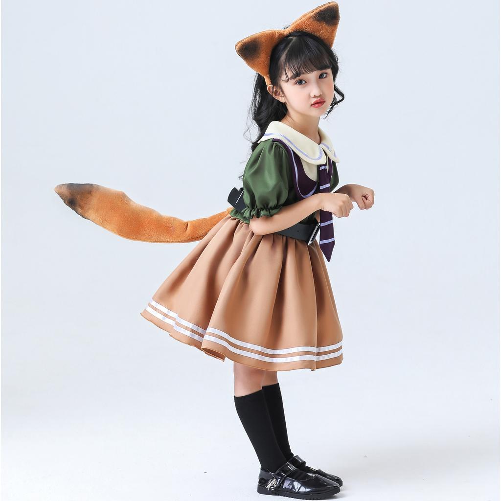 Judy Nick Fuchs Kostüm cos Kostüm 1. Juni Kindertag Mädchenbekleidung Kinderkleid Tanzkostüm