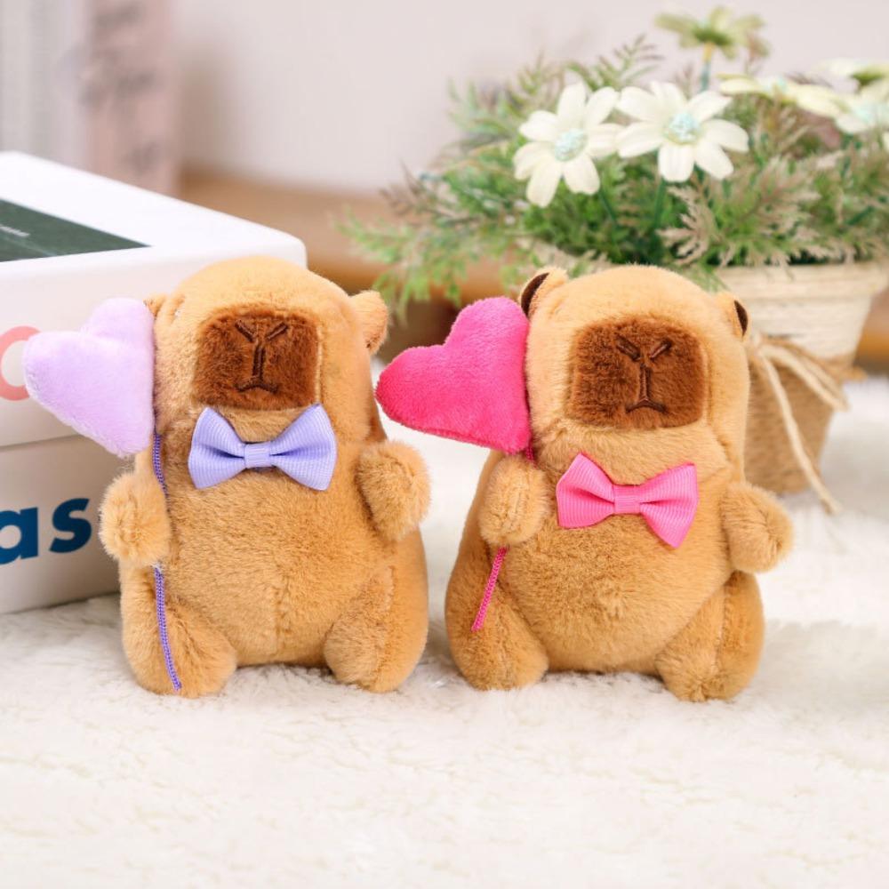 

Plush Valentine s Day Ornament Soft Couple Pendant Funny Capybara Key Ring Children синій