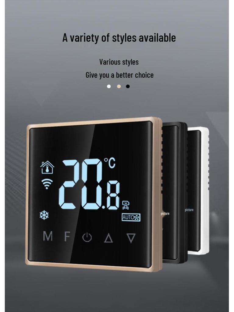 Smart Tuya Zigbee WiFi Klimaanlegg Termostat & Viftekonvektor Fjernkontrollpanel