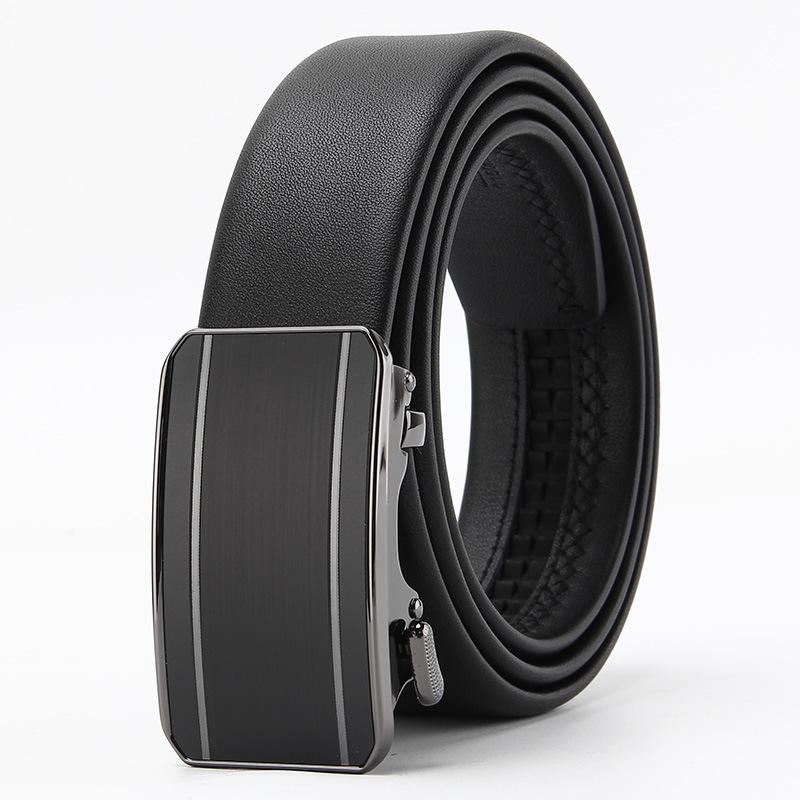 Belts for Men's Real Cowhide Head Leather High End Belt Business Casual Automatic Buckle Belt