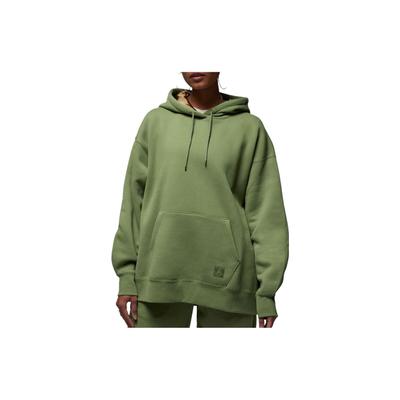 Solid Color Loose Fit Hooded Pullover Long Sleeve Sweatshirt Women Sweatshirt Olive-Green FB5110-340