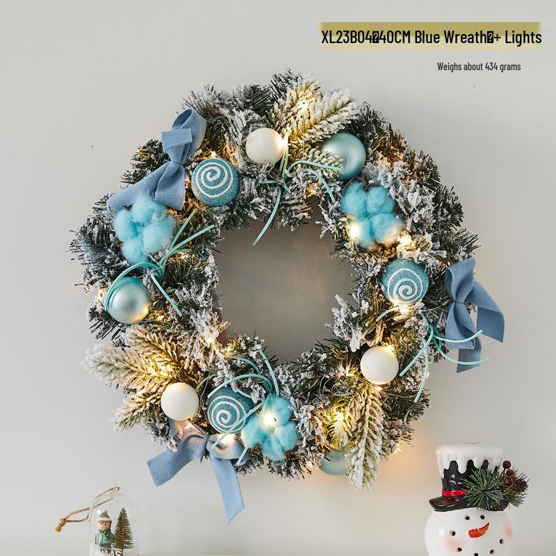 Creative Christmas Door & Window Wreath - Rattan Wall Hanging Ornament for Holiday Decor
