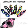 Foldable Windproof Pet Glasses With Adjust Strap Anti-Fog Dog Sunglasses Protective Goggles For Outdoor Activities Walking