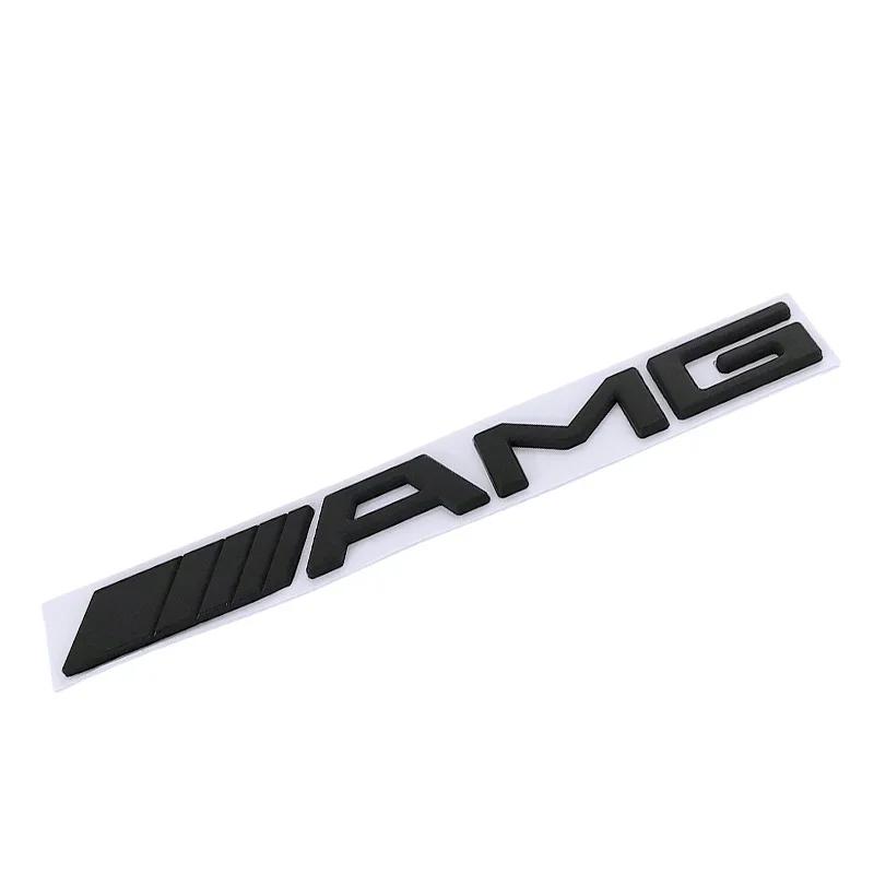 WXAKF1 Hot 2026 New For Benz 3d ABS Black Logo AMG Emblem Letters Car Trunk Badge For Mercedes Benz W204 W205 W176 W177 W212 W213 AMG S