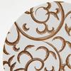 Endo Shoji TKG Paper Coaster Brown Arabesque (100 Pieces) Round Diameter 90mm 1mm Thickness Sturdy Essential Evening Drinks Commercial Use PKCR702