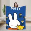 M-Miffy Süßes Kaninchen Kuscheldecke für das Sofa Flauschige Weiche Plüschdecke 50x60 Zoll Mehrgrößen Bettüberwürfe für Alle Jahreszeiten
