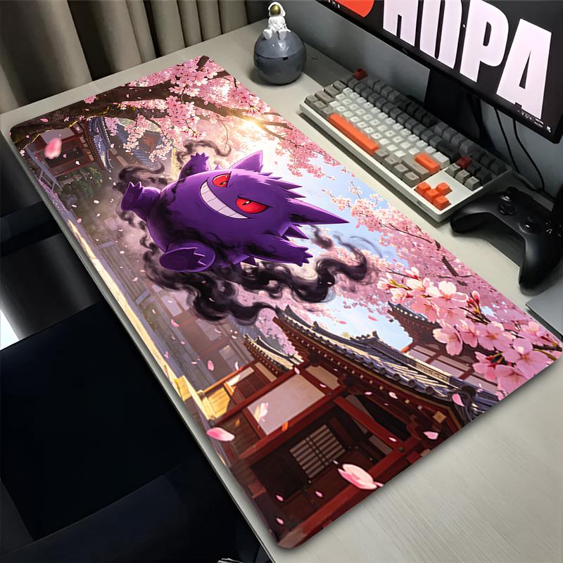 Popular Mousepad Anime Esports Players Computer Gamer Mouse Pad sakura Gengar Rubber with Locking Edge Gaming Mouse Mat