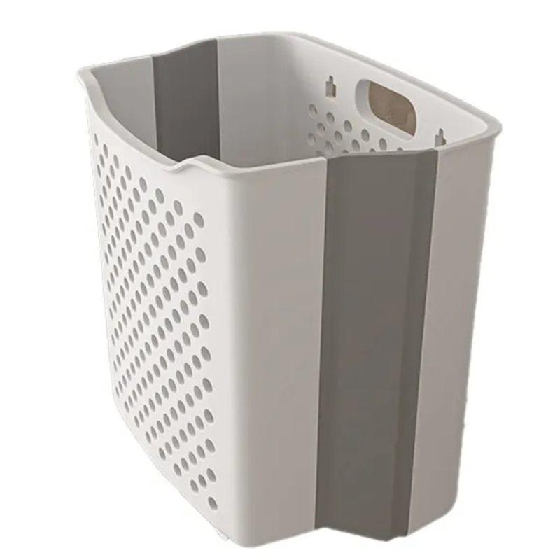 Foldable Laundry Basket Portable Handheld Dir Clothes Storage Basket Wall Mounted Home Use