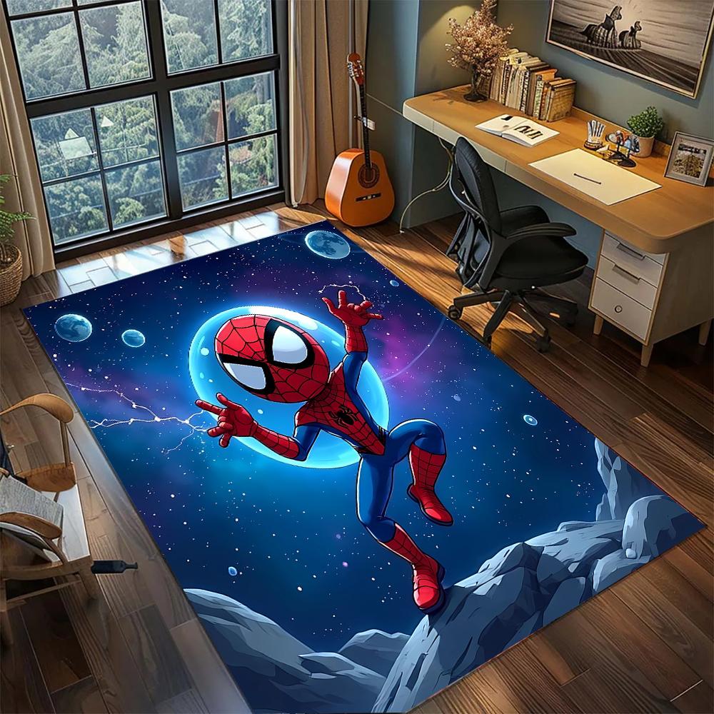 Spider-Man: Guardian Hero Rug Carpet Large Area Rug Non Slip Washable Floor Mat Gamer Room Bedroom Home Decor