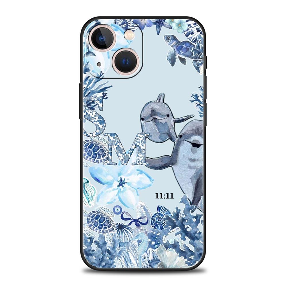 Phone Case For iPhone 17 16e 15 14 13 12 11 Pro Max SE 7 8 Plus Shell iPhone 16 Soft TPU Cover Ocean Life Theme