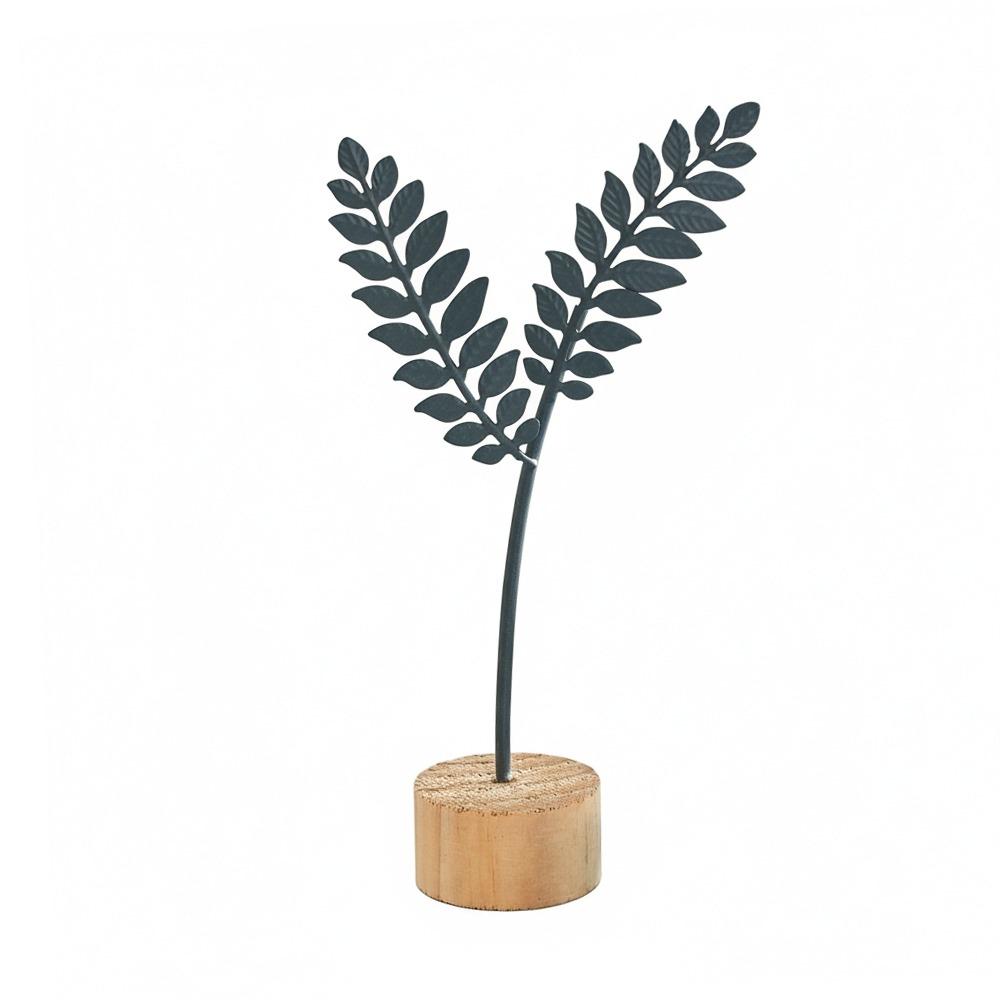 

Gold Grey Decorative Handicraft Wood Base Desktop Ornament Home Decoration Grey-5