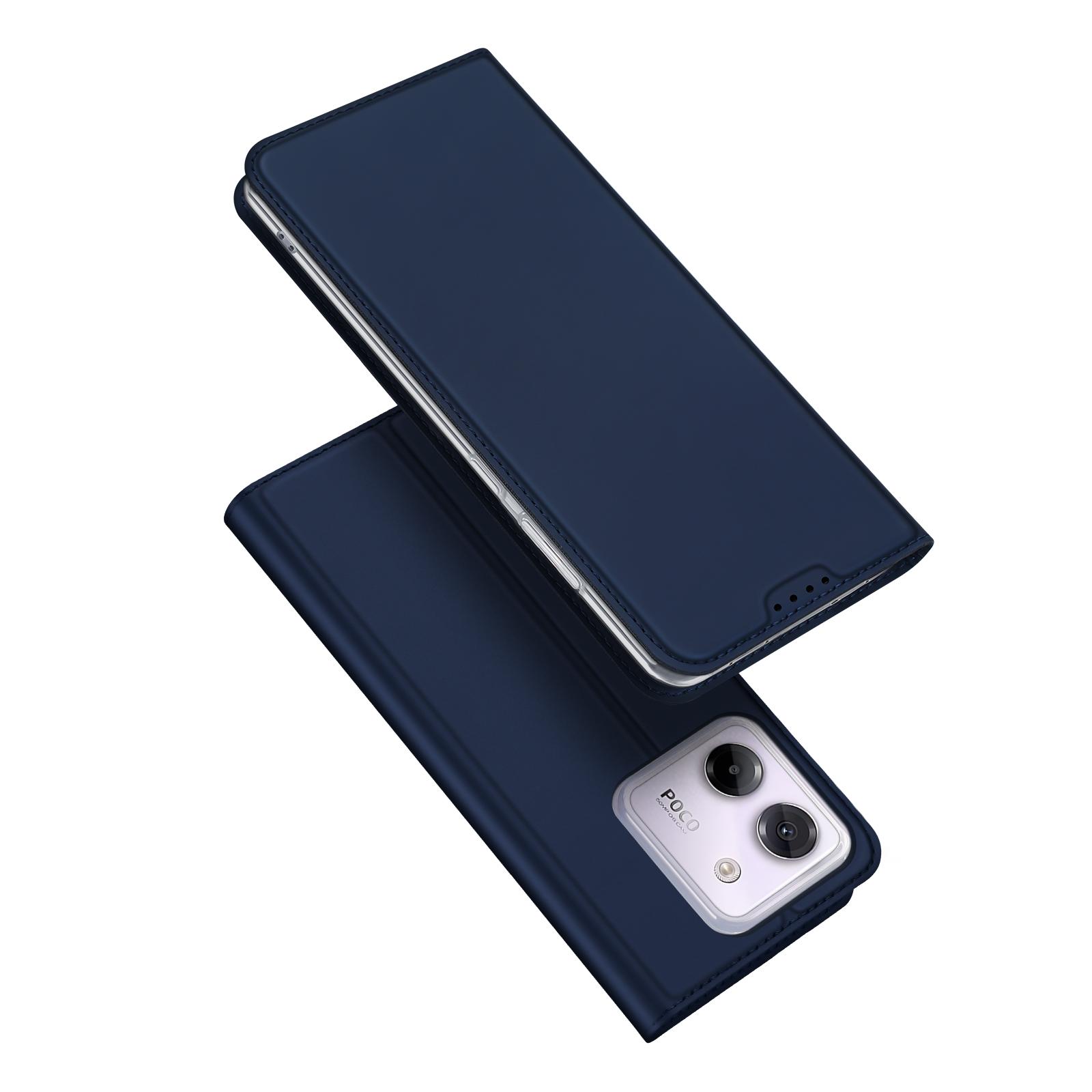 

Для Xiaomi Poco M7 Pro 5G Чохол DUX DUCIS Серія Skin Pro Шкіряна Чохол-підставка з Тримачем для Карт Blue