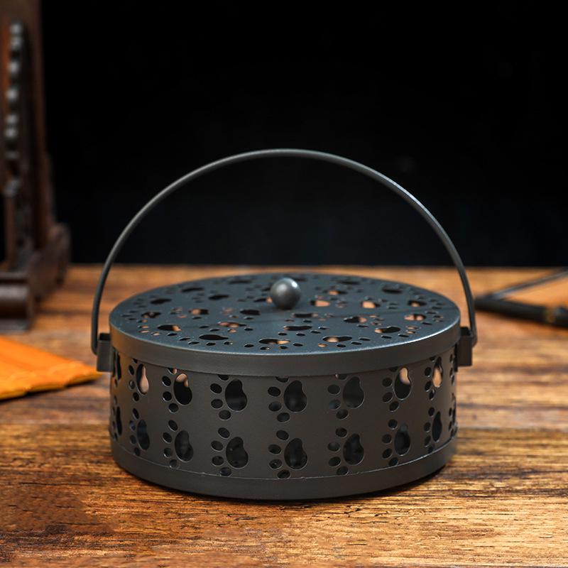 

Креативный подсвечник для ароматерапии и москитных спиралей в виде кошачьей лапки - Огнеупорный держатель из кованого железа