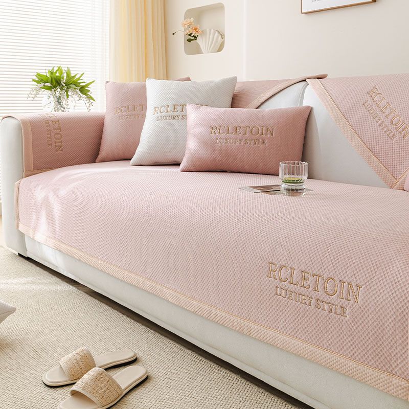 

Massage Ice Doudou Sofa Cushion Summer New Mat Seat Cushion Non-Slip Leather Sofa Cover Backrest Armrest 70*70cm