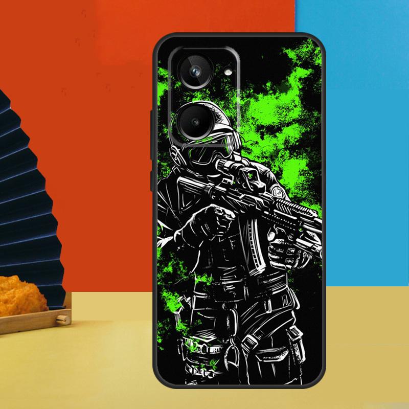 Army Soldier Special Forces For Realme GT Neo 5 GT3 GT5 9 10 11 12 Pro Plus C25s C21Y C30 C31 C33 C35 C51 C53 C55 Case