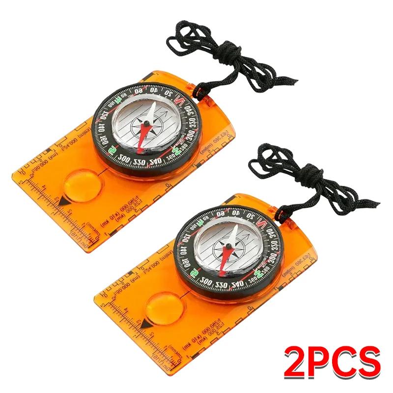 Hiking Backpack Compass Kids Compass Camping and Navigation Compass Backboard Compass for Map Reading