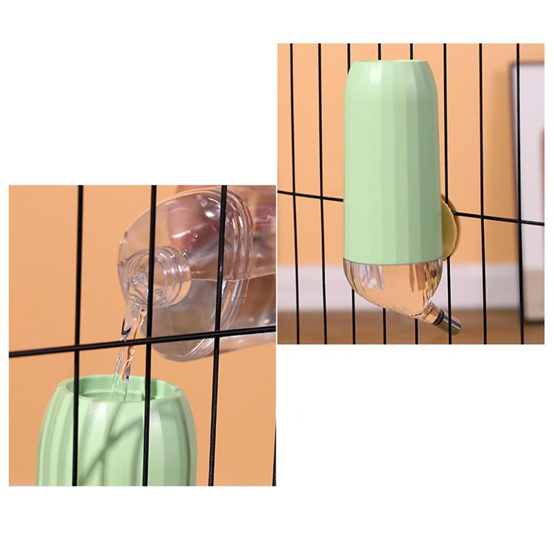 Small Animal Water Bottle Hamster Accessories Automatic Anti-Splash Water Bottle No Drip 700ml For Glass Tank Cages Crates
