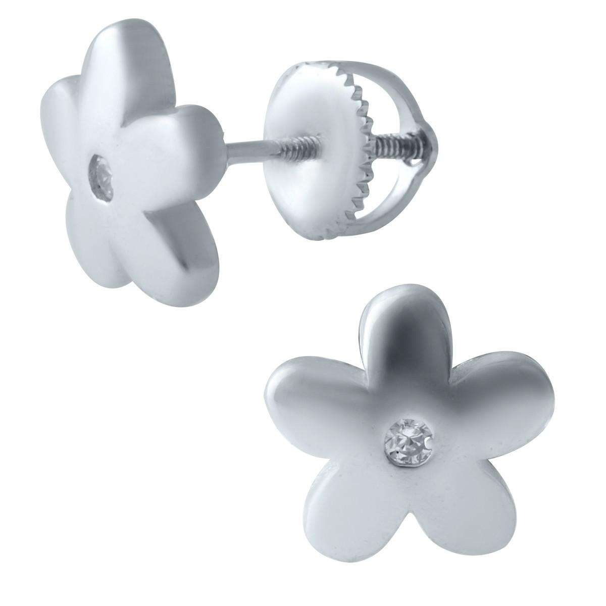 

Срібна каблучка з фіанітами (1913925) білий