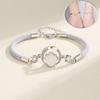 2PCS Whale Couple Moon Bracelet Light Luxury Rope Weave Bracelet Lovers Bracelet  Couple Gift